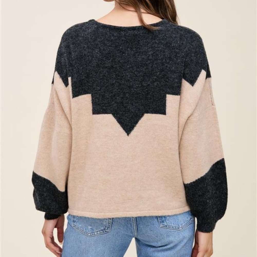 NWT Soft Geo Pattern Sweater - Picture 5 of 5